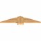 Ekena Millwork Eugene Smooth Timber Gable Bracket, Western Red Cedar, 36"W x 7"H x 5 1/2"D x 5 1/2"F, 5/12 Pitch GBW036X07X0606EUG00SWR - alternate 3